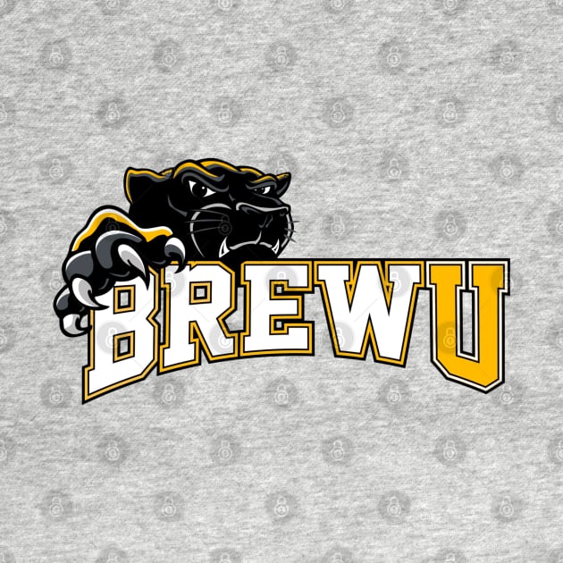 BrewU and Panther (No Outline) by PantherU